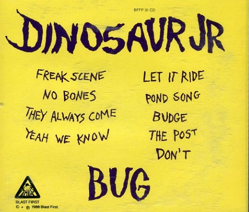Bug Blast First Pressing liner note