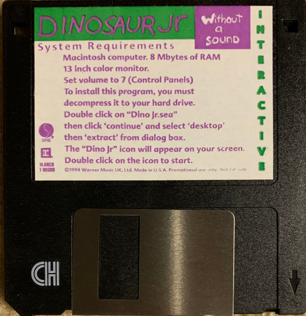 Without A Sound Interactive promo floppy